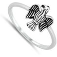 thumbnail image 4 of America Bald Eagle Bird Wing Ring .925 Sterling Silver Band Jewelry Female Male Unisex Size 4, 4 of 4