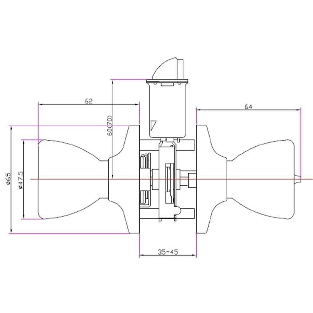 Bowery Hill Terrace 6-Way Keyed Brass Entry Door Knob in Satin Nickel