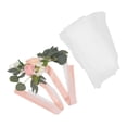thumbnail image 4 of Silla de boda flor Artificial simulación elegante decoración de pasillo de boda con cinta para ceremonia fiesta coreano rosa, 4 of 14