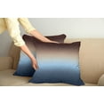 thumbnail image 3 of Ambesonne Ombre Throw Pillow Cover 2 Pack, Gradual Color Change Modern, 18", Blue and Brown, 3 of 6