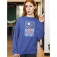 thumbnail image 2 of Artshine Leaping Carp And Moth Sweatshirt Women -Gabby Malpas Designs, Female 3X-Large, 2 of 4