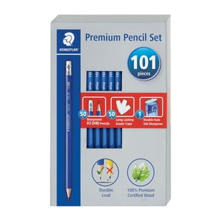 Erasable Colored Pencils, 2.6 mm, 2B, Blue Lead, Blue Barrel, Dozen -  mastersupplyonline