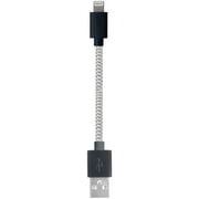 Iessentials Ie-fcs-ip5 Tangle-free Lightning[tm] Usb Cable [4"]