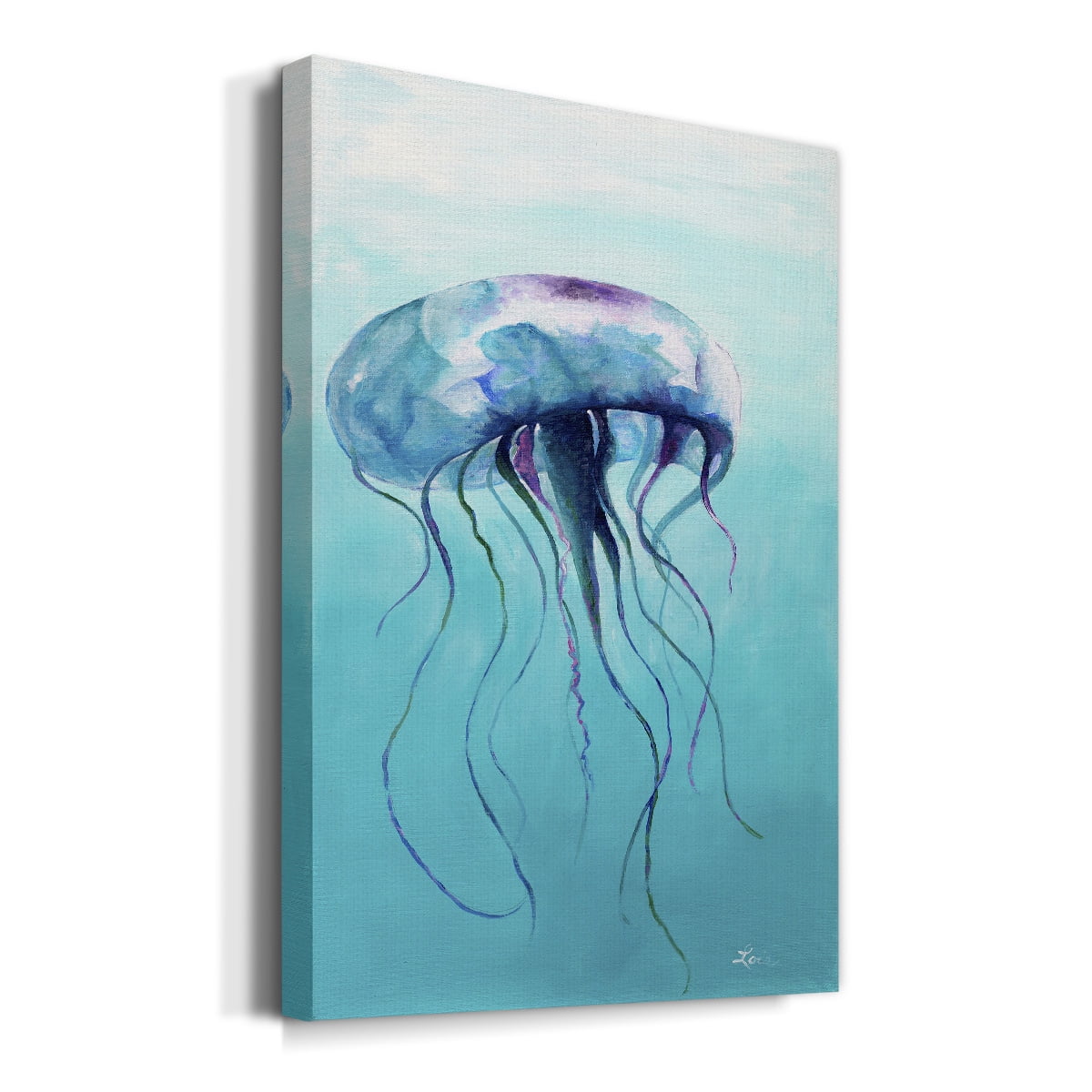 Jelly Fish Premium Gallery Wrapped Canvas - Ready to Hang