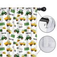 thumbnail image 4 of Blackout Kids Curtains,Cartoon Tractors Fences White Pattern Childrens Insulated Curtains Set Of 2,Bedroom Essentials,Toddler Room Decor 42"x54", 4 of 5