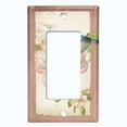 thumbnail image 5 of Metal Light Switch Plate Cover Antique Floral Hummingbird Home Sketch FLW097, 5 of 13