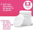 thumbnail image 5 of Simply Soft Premium Cotton Rounds, 100% Pure Cotton, Absorbent Cotton Pads, 600 Count, 5 of 8
