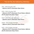 thumbnail image 2 of MAX Advanced Brakes - Brake Kit For 2007-2017 Jeep Compass (262mm Dia Rear Rotor)| Carbon Ceramic Brake Pad and Rotor Kit Front and Rear| Cross-Drilled Brake Rotors, 2 of 9
