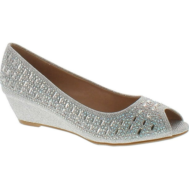 metallic gray heels