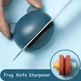 thumbnail image 1 of 1pc, Knife Sharpeners, Mini Frogs Sharpening Knife Tools, Kitchen Sharpener For Knife Scissors Blade, Manual Scissors Sharpener, Multi-function Sharpening Stone, Knife Sharpener Grinding Tool For Home, 1 of 5