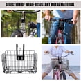 thumbnail image 4 of Miangastore Front Basket Multi-function Riding Basket Metal Storage Basket Bicycle Front Basket Detachable Basket, 4 of 8