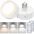 thumbnail image 1 of E26 Base Battery Operated Light Bulb, 2 Pack Battery Powered Light Bulbs, Wireless Battery Light Bulb, Remote Control Light Bulbs, 1 of 5