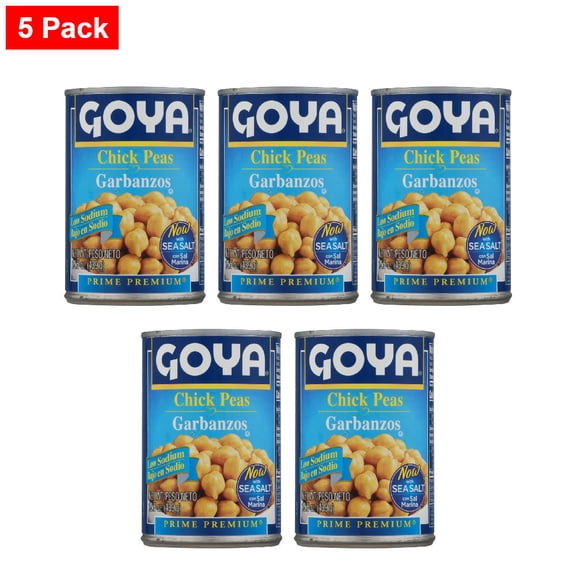 Goya Low Sodium Chick Peas 15.5 oz - 5 Pack