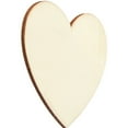 thumbnail image 5 of 24 Pack Unfinished Wood Cutouts 3.7"x3.1"x0.1" Wooden Heart Shape Wood Craft Natural Rustic Laser Cut Out Wood Pieces for Crafts Paintable DIY Project Wedding Valentine's Day Home Decoration Gift Tags, 5 of 6