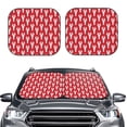thumbnail image 6 of Lsque Cartoon Lobster 2 PCS Windshield Sun Shade | CarFoldable Window Covers | Car Accessories Reflect UV for Universal Cars SUV Truck | Small, 6 of 7