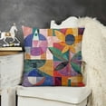 thumbnail image 2 of YINGXI Painting Abstract Art Square Decorative Cushion Covers for Sofa Couch Car 22x22in, 2 of 5