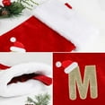 thumbnail image 5 of 17 Inches Monogram Christmas Stockings Red Velvet with White Super Soft Plush Cuff Embroidered Xmas Stockings Classic Personalized Stocking Decorations for Family Holiday Season Decor, 5 of 36