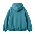 thumbnail image 5 of Oiangi Womens Full-Zip Hoodies Long Sleeve Pullover Basic Sweatshirts Fall Winter Daily Wear Sweatshirt with Pockets Green XL, 5 of 6