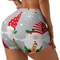 thumbnail image 1 of Fotbe Merry Christmas Gnome1 Shorts Sin Costuras – Shorts Deportivos de Cintura Alta para Mujer, Elásticos para Gimnasio, Yoga, Running o Ciclismo-Medium, 1 of 8