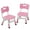 Pink, variant on Kids Chairs - 3 Level Height Adjustable Plastic Preschool Chairs with Non-Slip Pads, Max Load 180 Lbs, Durable, Lightweight Nursery Seats for Daycare, Classroom & Home Use