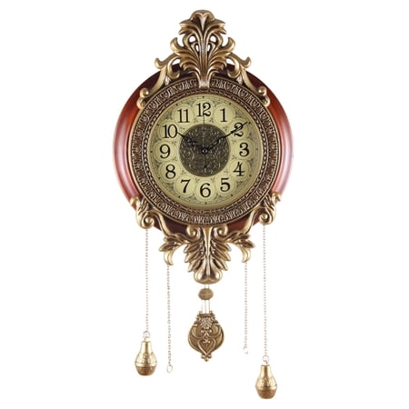 Aero Snail 14 Pendulum Wall Clock, Solid Wood, Battery Operated, Retro Vintage Clock 206A