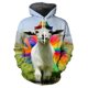 thumbnail image 3 of Sudadera con capucha con estampado 3D de ovejas divertidas para hombre, estilo hip hop callejero, personalidad, manga larga, informal, a la moda, unisex, 3 of 5