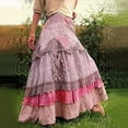 thumbnail image 2 of XJDJHC Summer Skirts for Women 2024 Boho Tiered Long Lace Skirt Maxi Net Flared Long Maxi, 2 of 5