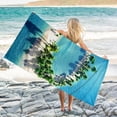 thumbnail image 4 of Microfiber Beach Towel Super Lightweight Colorful Bath Towel Sandproof Beach Blanket Multi-Purpose Towel For Travel Swimming Pool 30x60 Inch Travel Essentials, 4 of 9