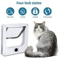 thumbnail image 4 of Puerta con trampilla para gatos, puerta para mascotas con bloqueo de 4 vías, puerta para gatos resistente a la intemperie, puerta para mascotas resistente a la intemperie de fácil instalació, 4 of 5
