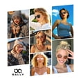 thumbnail image 2 of Gafas de Sol QALLY para Mujer Polarizadas Retro Redondas UV400 Paquete de 3, 2 of 6