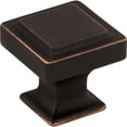 thumbnail image 3 of Top Knobs Square Cabinet Knob 1-1/4" TK702BLK, 3 of 7