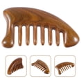 thumbnail image 2 of Peine de madera para masaje meridiano, antiestático, con dientes anchos, de madera de sándalo, para terapia del cuero cabelludo, masajeador capilar, herramienta de masaje de cabeza para hombres y, 2 of 8