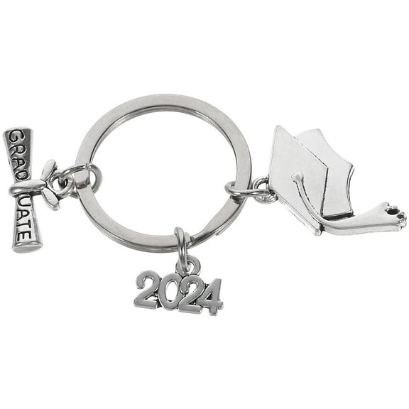 Graduation Key Rings Season Keychain Stainless Steel Pendant Bag Congrats Keyrings Student