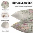 thumbnail image 4 of Waterproof Throw Pillow Covers Set of 2, 16x16 Inch Flowers Leaves Decorative Pillowcases Outdoor Pillow Slip Cushion Covers Set for Couch Tent Farmhouse Spring Botanical Plants, 4 of 7