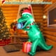 thumbnail image 5 of Dinosaurio inflable navideño FunFanso de 7 pies con luces LED, 5 of 7