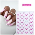 thumbnail image 1 of French Gradient Nail Stickers Easy Nail Decoration Nail Long Lasting, 1 of 3