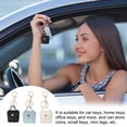 thumbnail image 4 of Uxcell PU Leather Handbag Keychain, Coin Purse Keychain Earphone Pouch Handbag Decoration Green, 4 of 6