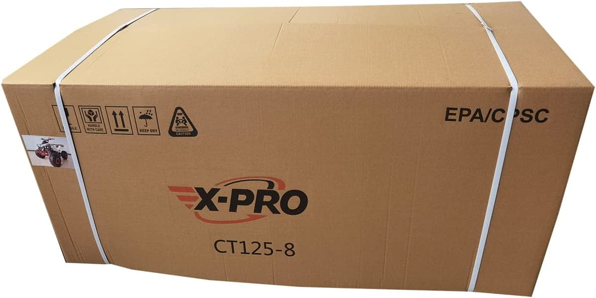 X-Pro Brand New 125cc Gas ATV, Automatic Transmission w/Reverse Electric Start Big 19"/18" Tires