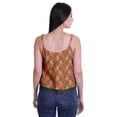 thumbnail image 3 of Moomaya Printed Womens Spaghetti Strap Crop Top Cami Summer Tops, 3 of 5