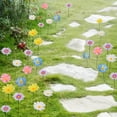 thumbnail image 6 of YardVibe 5 Pack 12" Outdoor Daisy Flowers, Metal Yard Art, Metal Flowers for Outside, Garden Stakes Decorative, Plants Garden Decor (Mix A), 6 of 8
