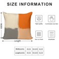 thumbnail image 2 of Orange And Grey Abstract Art Artwork Pillow Covers,Orange And Grey Abstract Art Artwork Throw Pillow Covers 20"×20" ,Living Room Sofa Couch Pillow Covers,Decorative Pillow Covers, 2 of 7