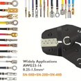 thumbnail image 4 of 5-Scene 600Pcs Ratchet Crimping Tool Set, for AWG 23-16/0.25-1.5mm² Terminals & 2.8/4.8/6.3mm Male/Female Connector Combo, 4 of 10