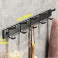 thumbnail image 3 of Perchero de pared con 5 ganchos de acero inoxidable, colgador para llaves, sombreros y toallas., 3 of 4