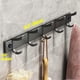 thumbnail image 3 of Perchero de pared con 5 ganchos de acero inoxidable, colgador para llaves, sombreros y toallas., 3 of 4