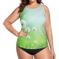 thumbnail image 4 of Women's Swimming Vest Women's Tankini Tops Swimming Vest for Women Soft and Smooth Suitable for Summer Beach Swimming Pool Parties L Beautiful White Dandelions, 4 of 7