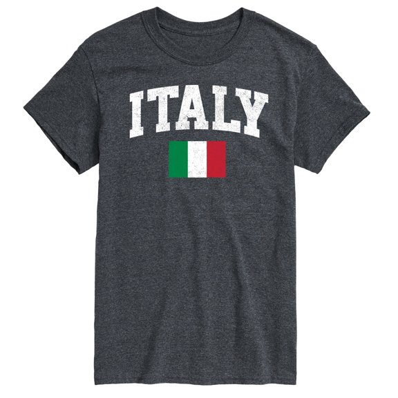 Instant Message - Italy Flag Short Sleeve Graphic T-Shirt