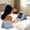 White, variant on Taicans Tablet Pillow Holder,Tablet Lap Cushion,Reading Pillow with Tablet Stand,Multi Angle Adjustable Phone Holder Pillow for Bed Sofa,Soft Cotton Support Cushion for Laptop Book,Travel Nap Rest