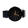 thumbnail image 5 of HALJEN Large Number Watches for Men Women Quartz Dial Clock Leather Wrist Watch Round Case, 5 of 9