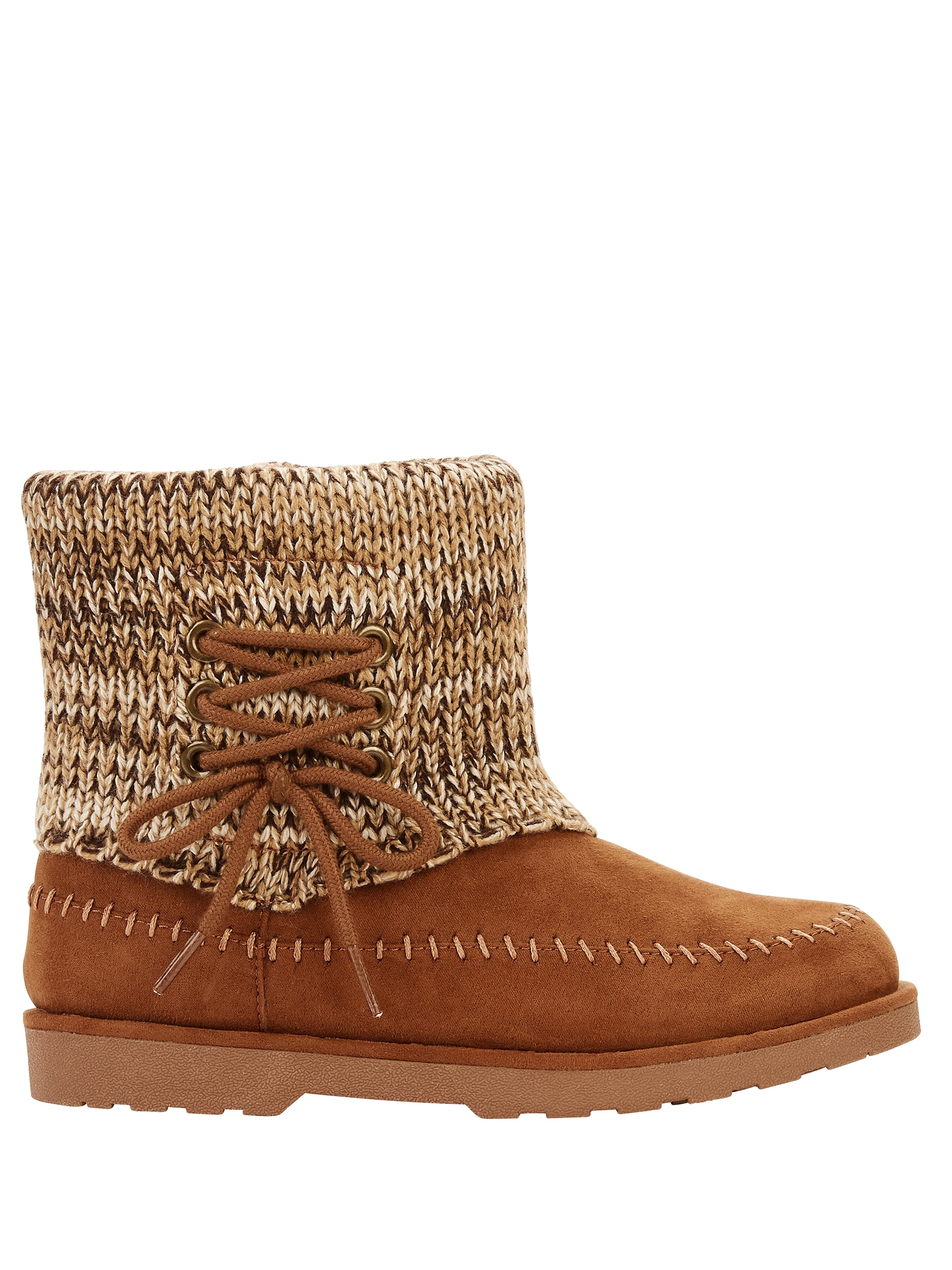 calistoga women's vegan suede faux fur moccasin
