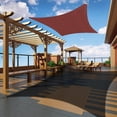 thumbnail image 4 of Vela de Sombra Rectangular 4x6m Rojo Ladrillo, Toldo Impermeable Protección UV para Jardín Terraza Patio Exterior Piscina con Cuerda Libre Sincero Electrónica, 4 of 5
